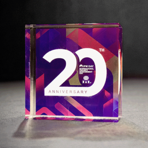 Limited Edition IPMD 20th Anniversary Paperweight
